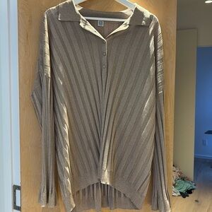 Toteme knit glitter polo shirt